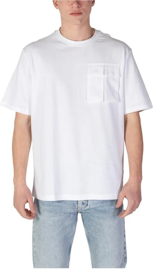 Antony Morato Polo Shirt Lange Mouw RELAXED FIT LOGO PRINT ON BACK COLLAR MMKS02465-FA100245