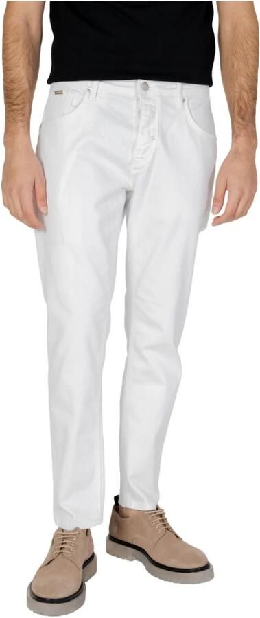 Antony Morato Witte Rits Knoop Jeans Lente Zomer White Heren - Foto 4