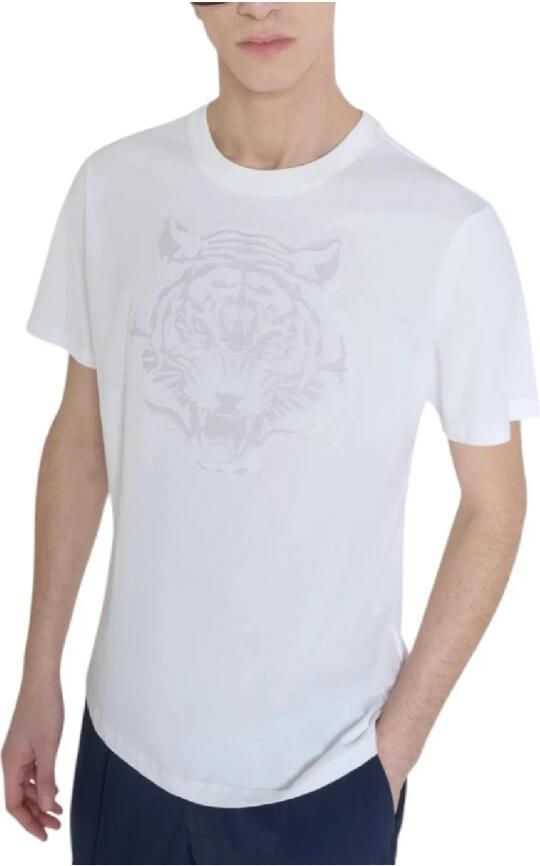 Antony Morato Witte Tijgerprint T-shirt White Heren - Foto 2