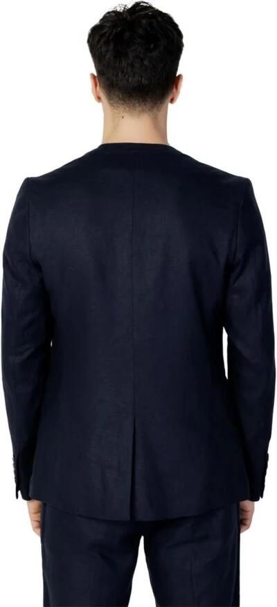 Antony Morato Blauwe Knoopsluitende Blazer Lente Zomer Mannen Blue Heren - Foto 3