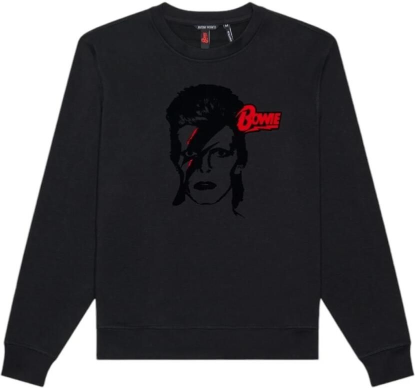 Antony Morato Zwarte Bowie Sweatshirt Modern Minimalistisch Ontwerp Black Heren - Foto 3