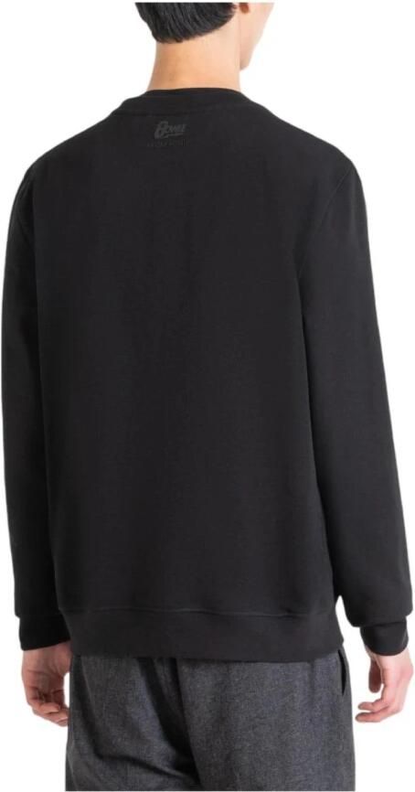 Antony Morato Zwarte Bowie Sweatshirt Modern Minimalistisch Ontwerp Black Heren
