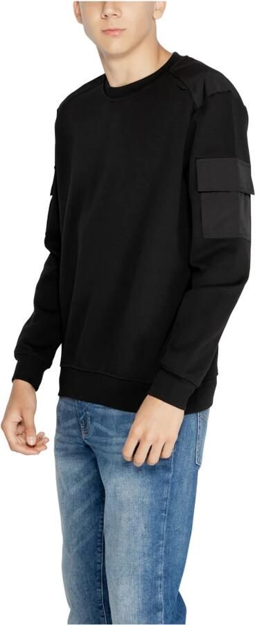 Antony Morato Katoen Interlock Sweatshirt Herfst Winter Collectie Black Heren - Foto 2