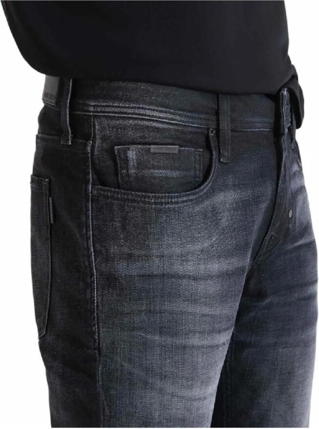 Antony Morato Zwarte Tapered Broek Moderne Stijl Black Heren