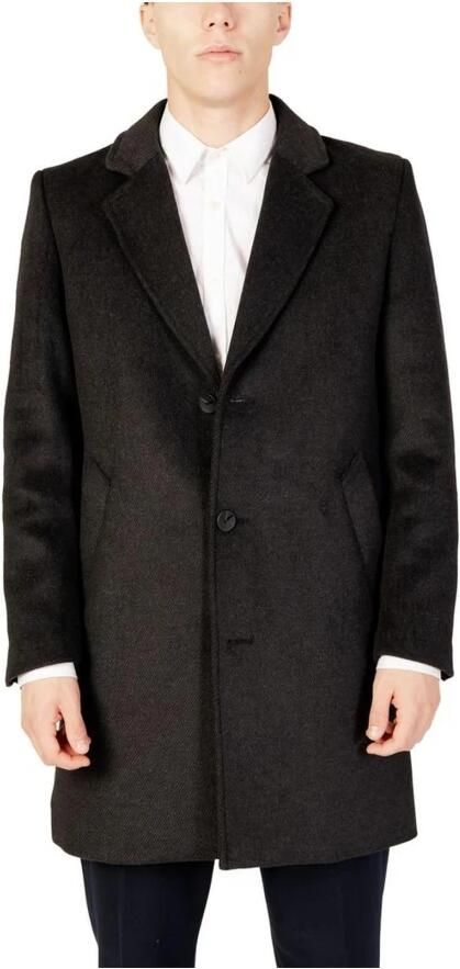 Antony Morato Zwarte Knopen Jas met Reverskraag voor Heren Black Heren - Foto 4