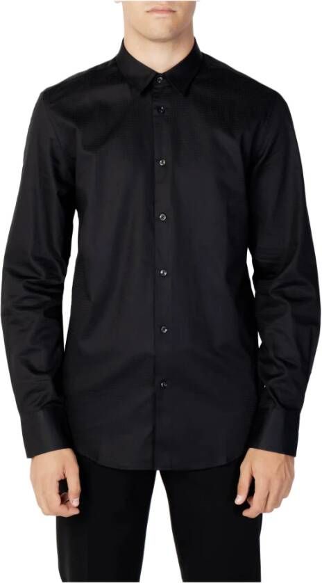 Antony Morato Stijlvolle Herenoverhemd voor Herfst Winter Black Heren