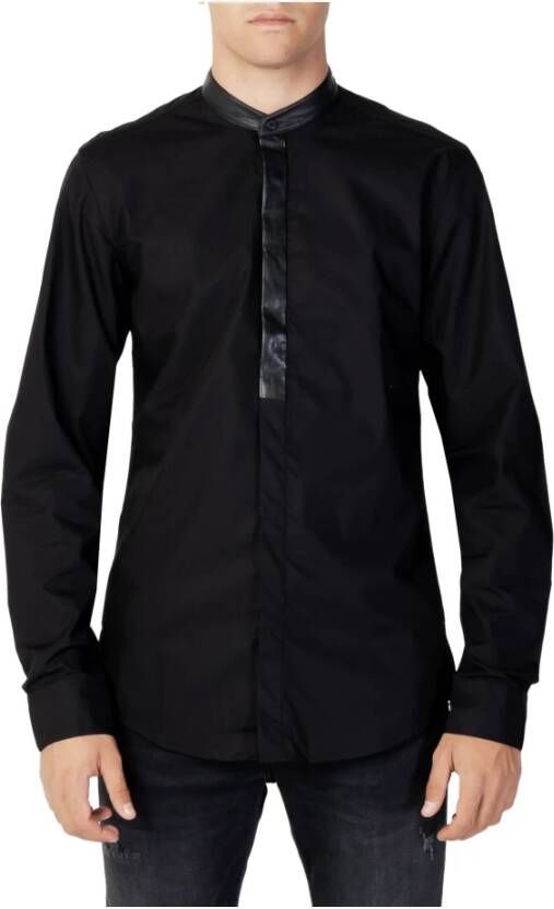 Antony Morato Black Men & Formeel shirt Zwart Heren