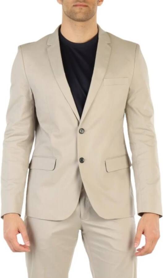 Antony Morato Grijze Button-Up Revers Kraag Blazer Gray Heren - Foto 1