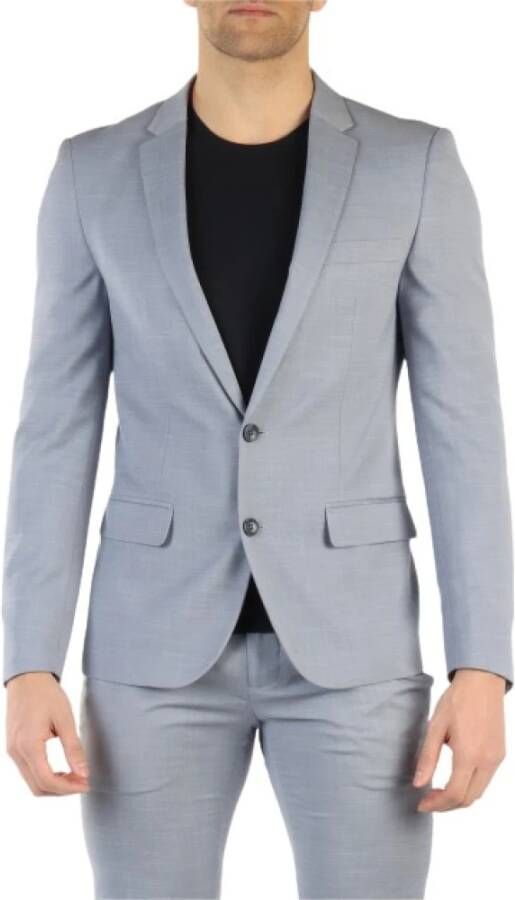 Antony Morato Lichtblauwe Geknoopte Blazer Blue Heren