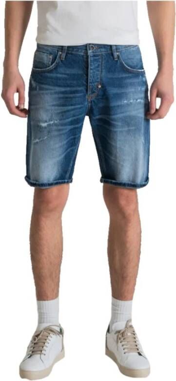 Antony Morato Denim Shorts Blauw Heren