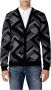 Antony Morato Grijze Geometrische V-Hals Cardigan Gray Heren - Thumbnail 1