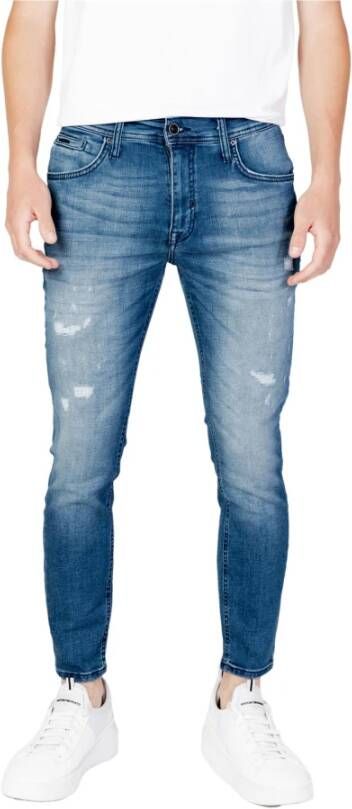 Antony Morato Heren Blauwe Jeans met Voor- en Achterzakken Blauw Heren