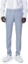 Antony Morato Lichtblauwe Marl Broek met Rits en Haaksluiting Blue Heren - Thumbnail 1