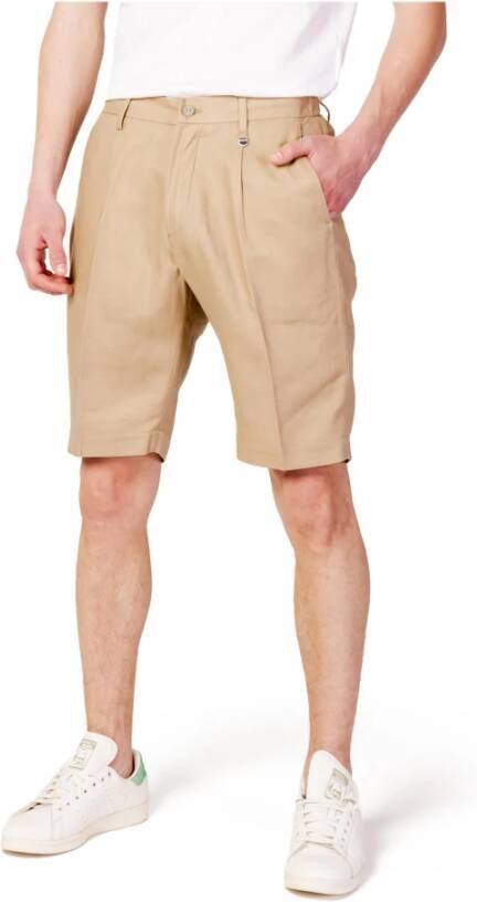 Antony Morato Beige Rits Shorts voor Mannen Beige Heren