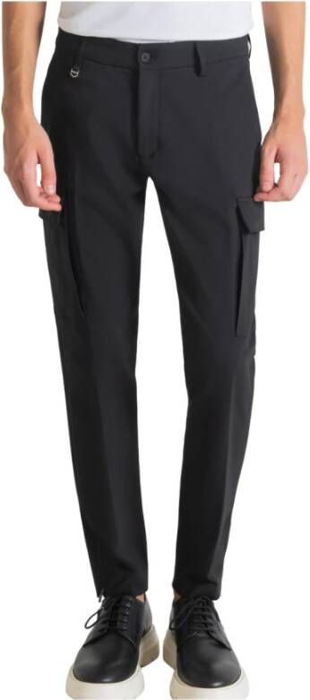 Antony Morato Herenbroek met ritsdetail Zwart Heren