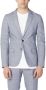 Antony Morato Blauwe Marl Knoopsluiting Blazer Lente Zomer Blue Heren - Thumbnail 1
