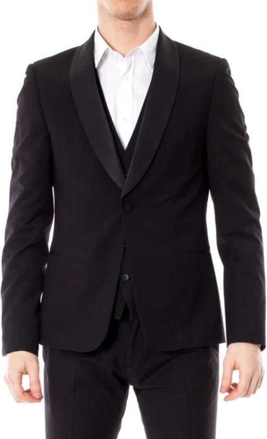 Antony Morato Men Zwarte blazer Zwart Heren