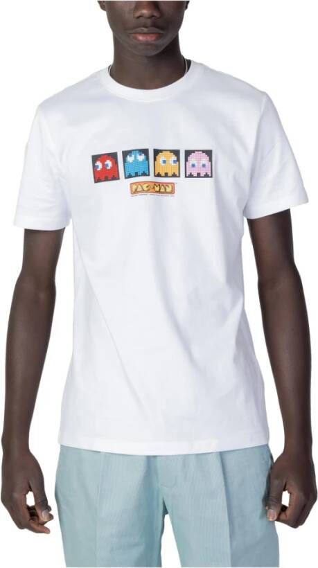 Antony Morato Witte Bedrukte T-shirt White Heren