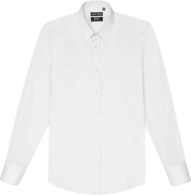 Antony Morato Overhemd- AM Camicia Milano Super Slim FIT Wit Heren