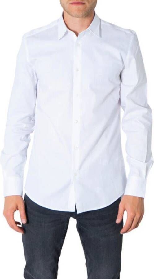 Antony Morato Klassieke Witte Geknoopte Overhemd White Heren