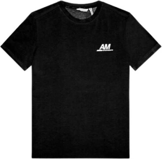 Antony Morato T-Shirt- AM Super Slim FIT Stretch Cotton Fabric Zwart Heren