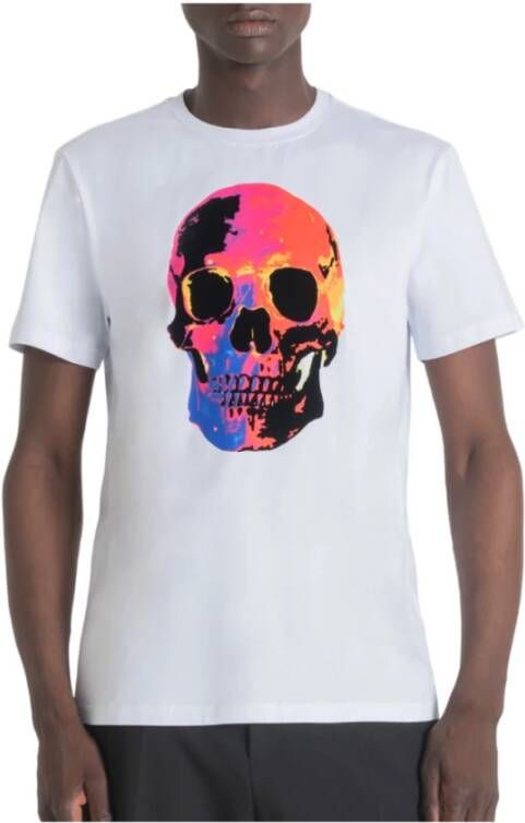 Antony Morato Heren Print T-shirt White Heren
