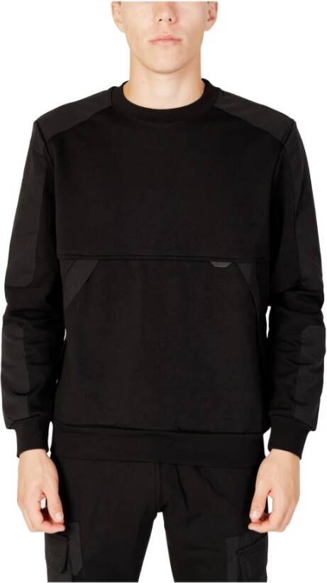 Antony Morato Zwarte longsleeve ronde hals sweatshirt Black Heren