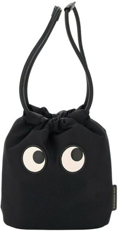 Anya Hindmarch drawstring pouch eyes Zwart Dames