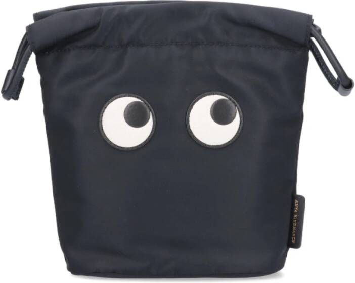 Anya Hindmarch drawstring pouch eyes Zwart Dames