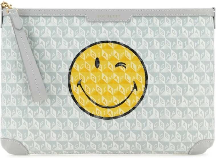 Anya Hindmarch Wink Clutch Bedrukte canvas Meerkleurig Dames