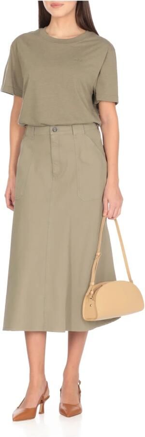 A.p.c. Beige Leren Schoudertas met Gouden Logo Beige Dames - Foto 7