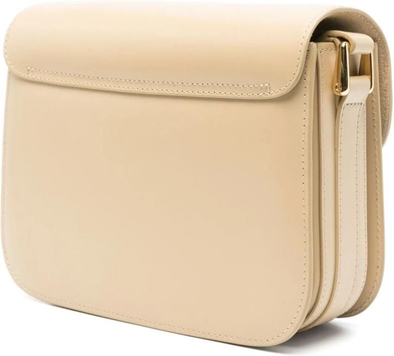 A.p.c. Beige Schoudertas met Overslag Beige Dames - Foto 7