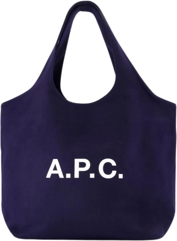 A.P.C. Shoppers & Totes Tote Ninon Wool Blue in blauw - Foto 2