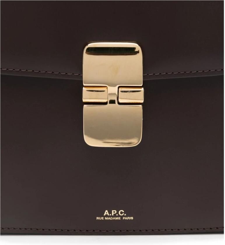 A.p.c. Grace Crossbody Tas in Donkerbruin Leer Brown Dames - Foto 2