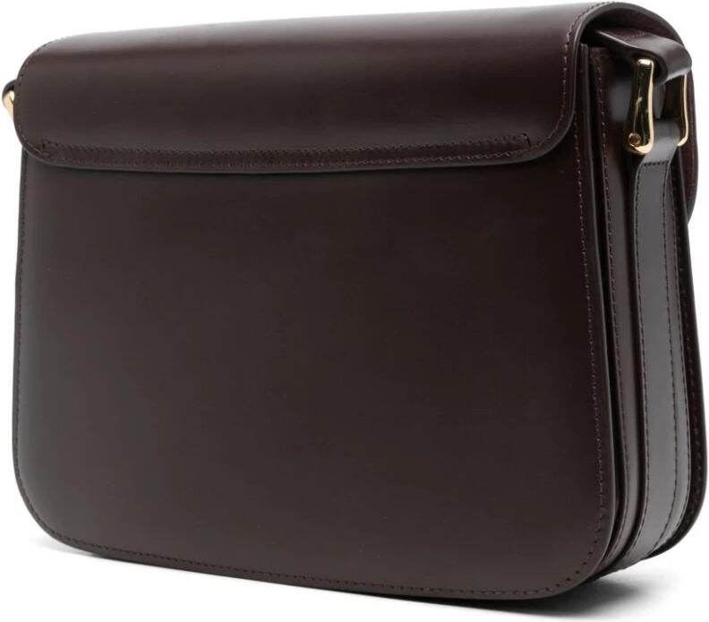 A.p.c. Grace Crossbody Tas in Donkerbruin Leer Brown Dames - Foto 5