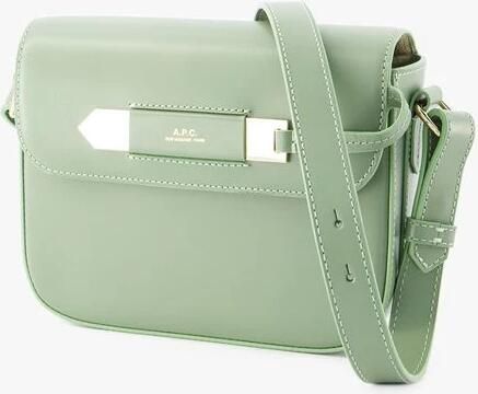 A.P.C. Shoppers Charlotte Crossbody Bag Leather Green in grijs - Foto 3