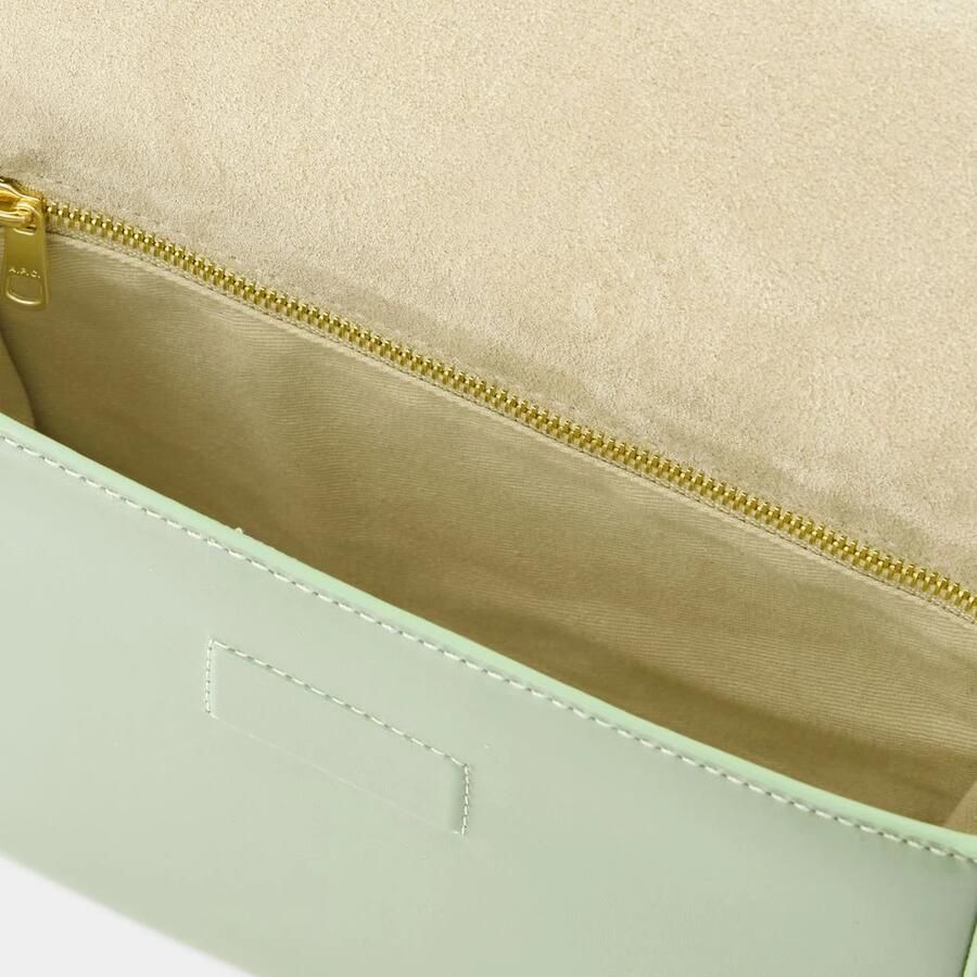 A.P.C. Shoppers Charlotte Crossbody Bag Leather Green in grijs - Foto 2
