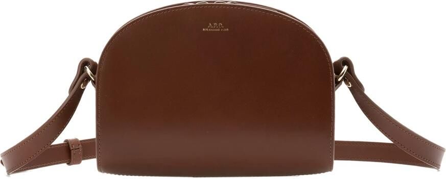 A.P.C. Crossbody bags Sac Demi-Lune Mini in bruin - Foto 11