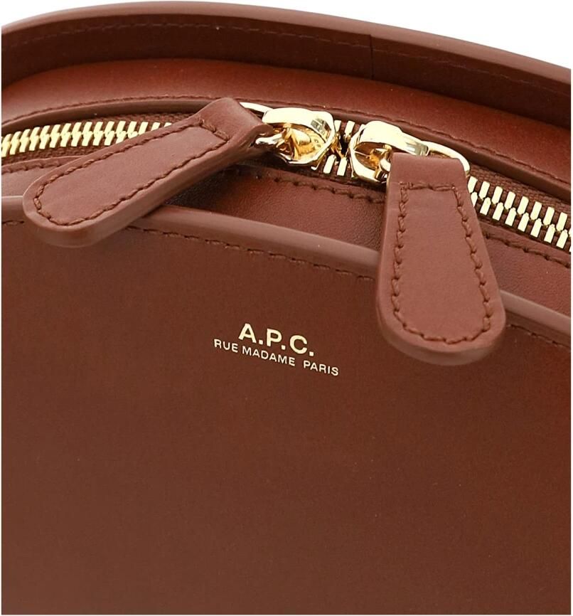 A.P.C. Crossbody bags Sac Demi-Lune Mini in bruin - Foto 4