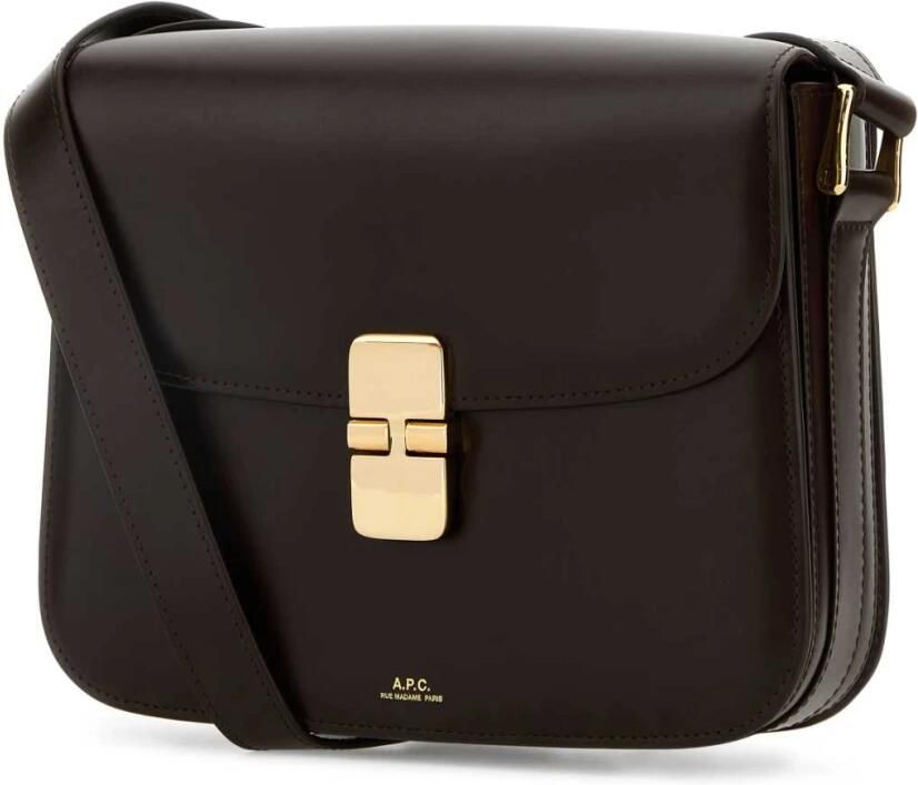 A.p.c. Grace Crossbody Tas in Donkerbruin Leer Brown Dames - Foto 3