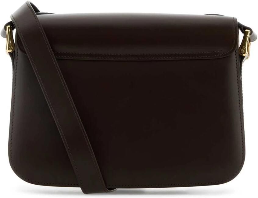 A.p.c. Grace Crossbody Tas in Donkerbruin Leer Brown Dames - Foto 4