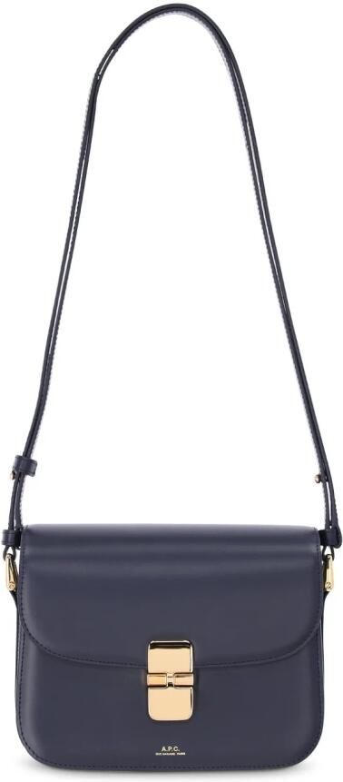 A.p.c. Blauwe Schoudertas met Voorste Sluiting Blue Dames