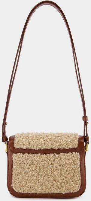 A.P.C. Hobo bags Grace Small Crossbody Synthetic Hazelnut in bruin - Foto 6