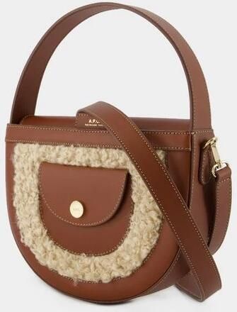 A.p.c. Kleine Hazelnoot Crossbody Tas met Verstelbare Band Brown Dames - Foto 4
