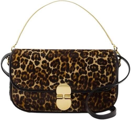 A.P.C. Clutches Grace Chaine Clutch Leather Printed in bruin