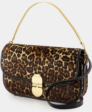 A.P.C. Clutches Grace Chaine Clutch Leather Printed in bruin - Foto 4