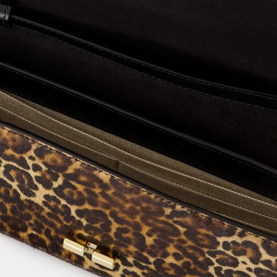 A.P.C. Clutches Grace Chaine Clutch Leather Printed in bruin - Foto 2