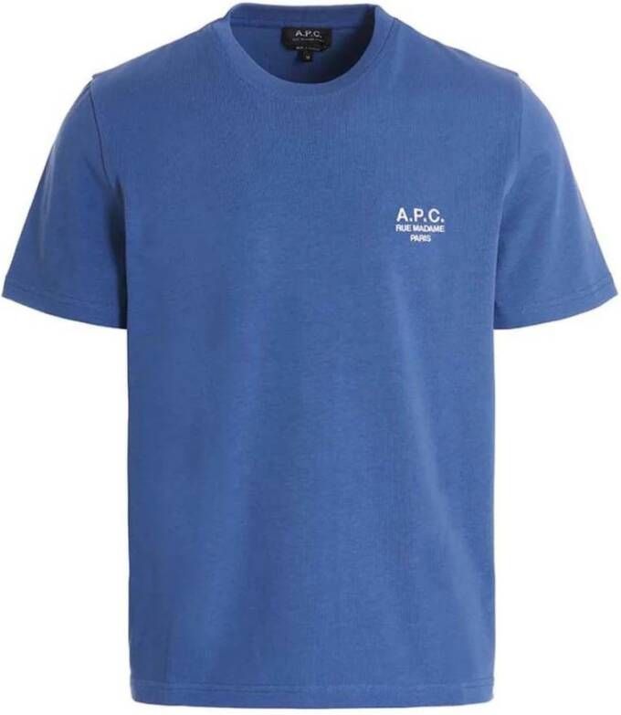 A.p.c. Apc Men's T-Shirt Blauw Heren