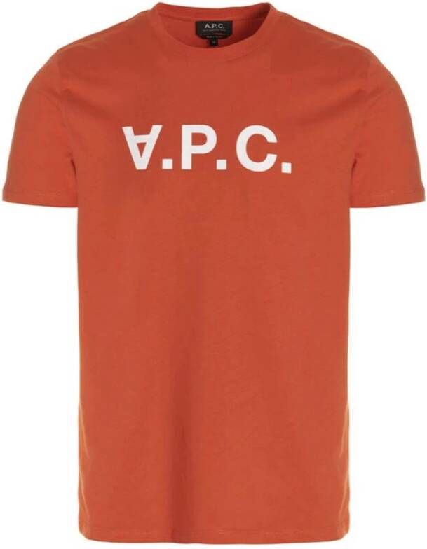 A.p.c. Apc Men's T-Shirt Rood Heren