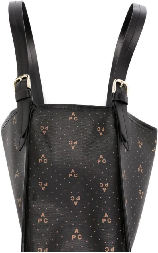 A.P.C. Crossbody bags Cabas Poppy Small Tote Bag in zwart - Foto 4